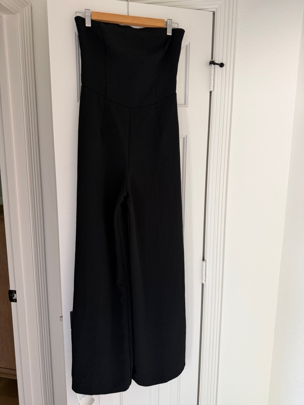 Brand new Abercrombie & Fitch Strapless Black Wide-Leg Jumpsuit